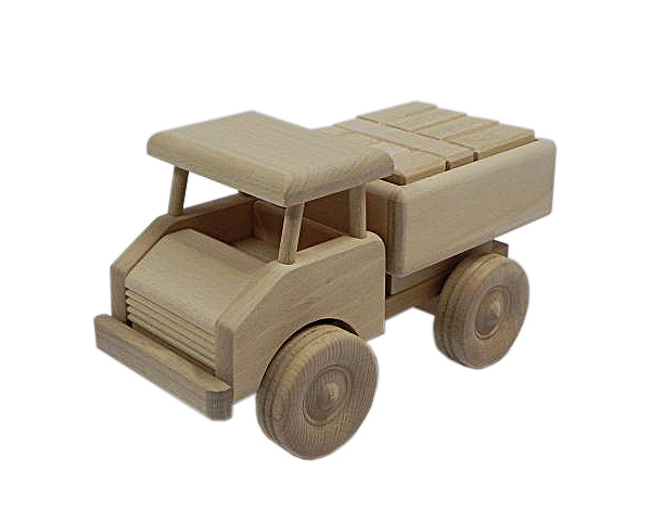 Tipper car with blocks